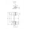 HARTTE OK-P1 korte montage-vlakke strip, S, 3 mm, STC, open