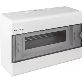 ELEKTRO-PLAST OPATÓWEK SRn-12 Opbouwverdeler 12 modules 1 rij IP40 transparante deur