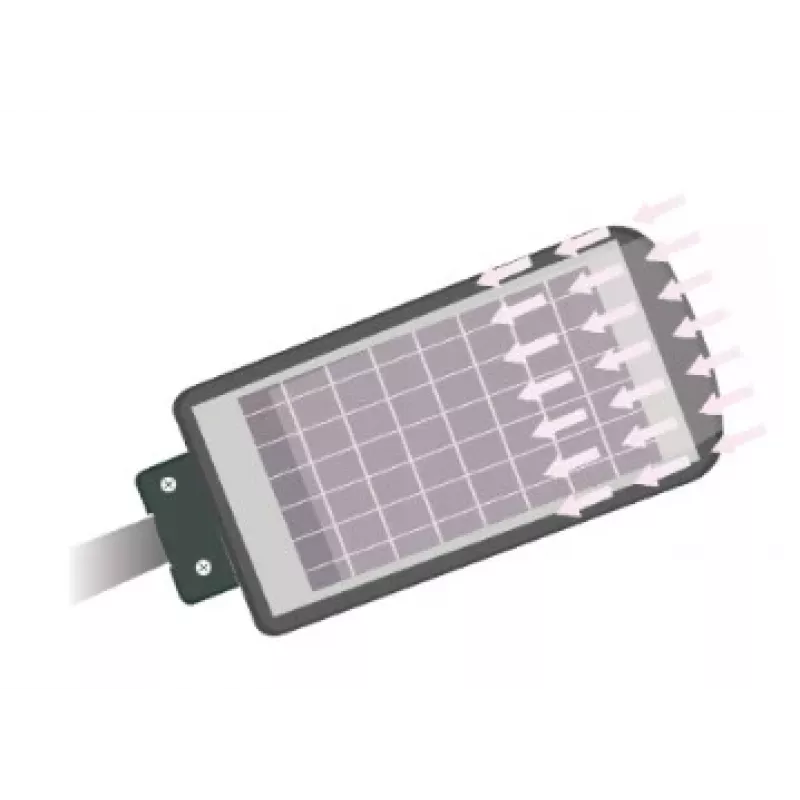 VOLT POLSKA Solarlamp JOCKER 120 + 12W paneel + afstandsbediening