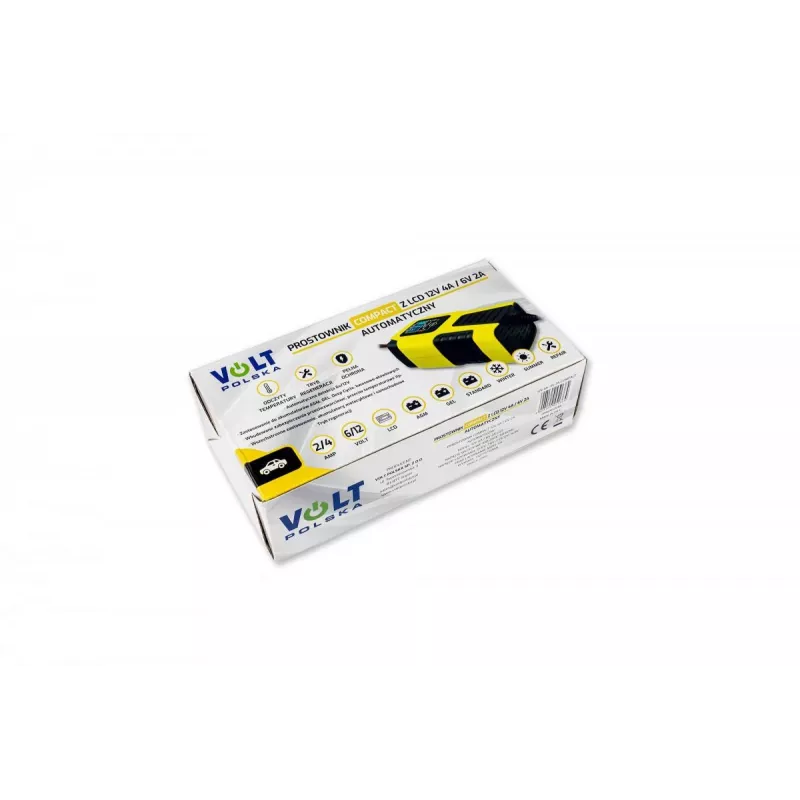Volt Polska Automatische acculader 12V 4A / 6V 2A LCD
