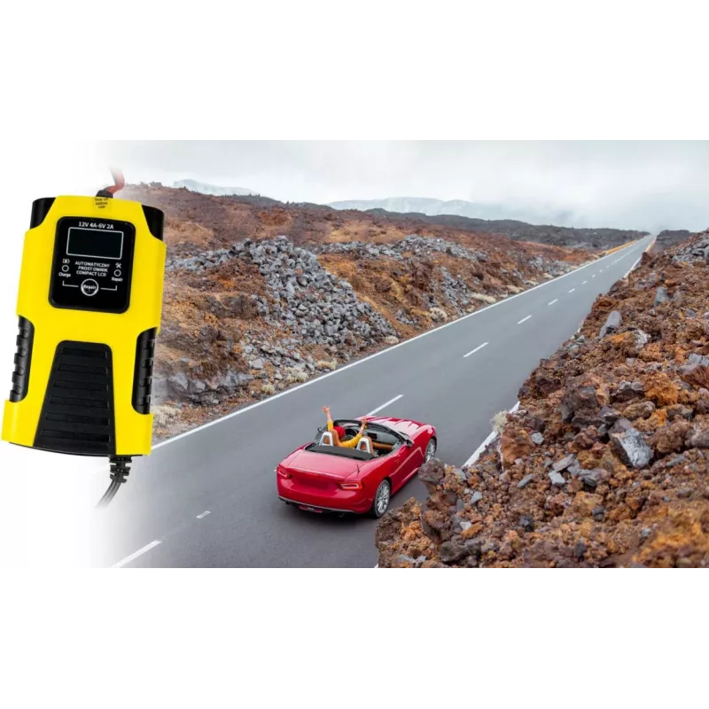 Volt Polska Automatische acculader 12V 4A / 6V 2A LCD