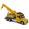 LEAN TOYS op afstandsbediening kraanwagen Pilot 2.4G lichten geluiden geel