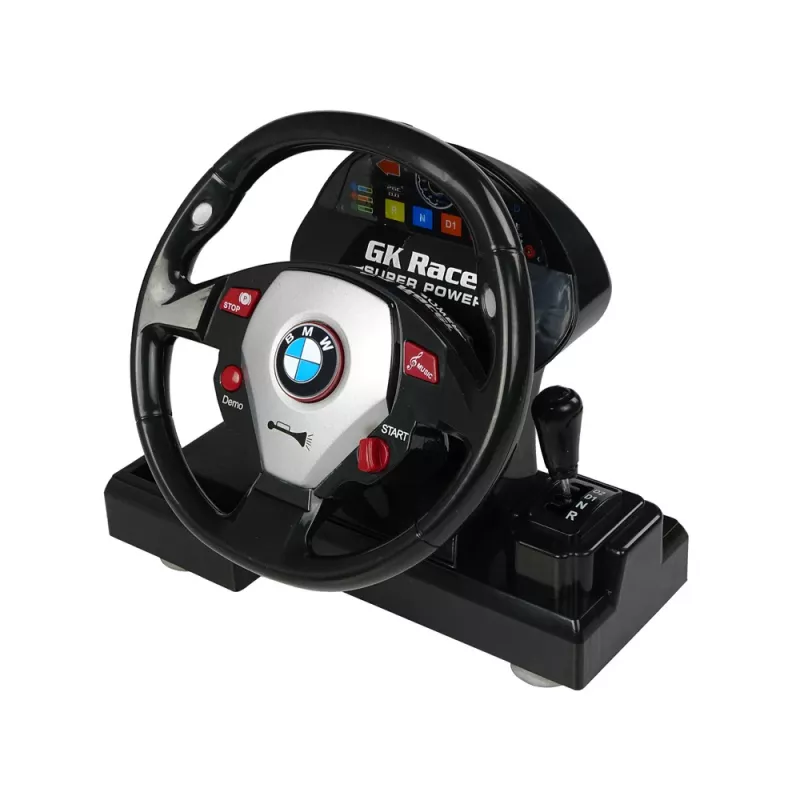 LEAN TOYS op afstandsbediening BMW M3 wit 2.4G stuurwiel-pilot 1:18 geluid lichten