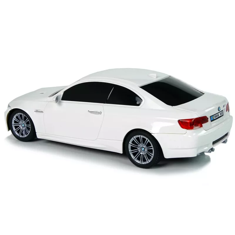 LEAN TOYS op afstandsbediening BMW M3 wit 2.4G stuurwiel-pilot 1:18 geluid lichten