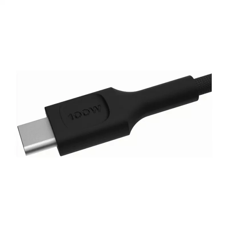 Green Cell PowerStream USB-C-naar-USB-C-kabel 100W, 0,3 m, zwart