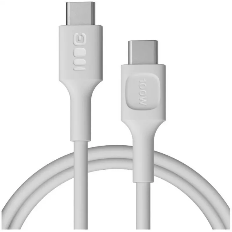Green Cell PowerFlex snelladen USB-C naar USB-C kabel 100W wit 1,2m