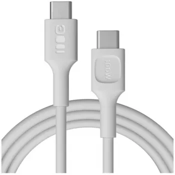 GREEN CELL PowerFlex USB-C naar USB-C kabel 2m 100W PD sneeuwwit