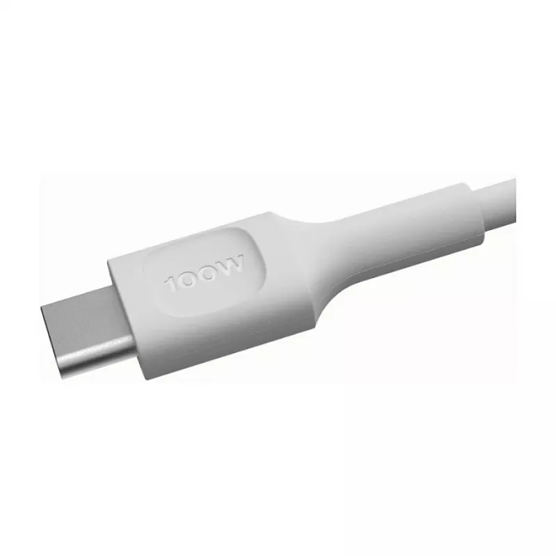 GREEN CELL PowerFlex USB-C naar USB-C kabel 2m 100W PD sneeuwwit