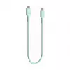 Green Cell PowerFlex snelladen USB Type-C naar USB Type-C kabel 100W mintgroen 1,2m
