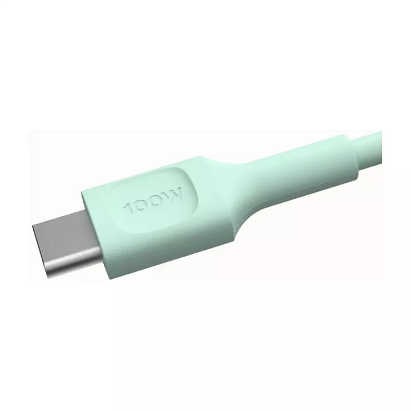 Green Cell PowerFlex snelladen USB Type-C naar USB Type-C kabel 100W mintgroen 1,2m