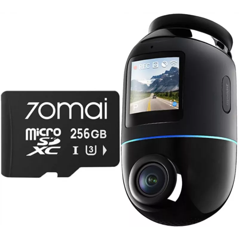 70mai X800 Omni 4K dashcam zwart + 256GB SD-kaart