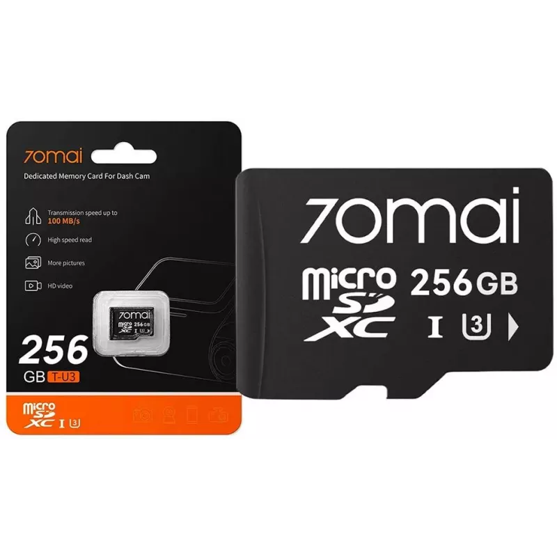 70mai X800 Omni 4K dashcam zwart + 256GB SD-kaart