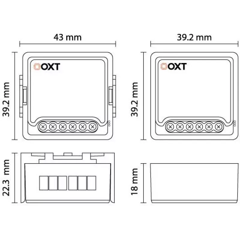OXT T261 mini relais 1-kanaals ZigBee TUYA Smart Switch