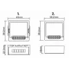 OXT mini relaismodule 2-kanaals zonder nulleider ZigBee TUYA T272