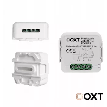 OXT T260P 1-kanaals 16A slimme relaismodule met vermogensbewaking, ZigBee 3.0, Tuya-compatibel