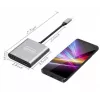 ZENWIRE USB-C-hub 4-in-1-adapter 2x HDMI 4K USB 3.0 space gray BYL-2309