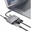 ZENWIRE USB-C-multipoort-adapter hub 4-in-1 HDMI 4K VGA USB-A space gray BYL-2310