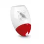 SATEL SP-500 R bedrade buitensirene met flitslicht, rode behuizing, witte LED
