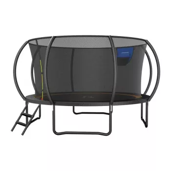 MERACH MR-2429B3 trampoline, 4,5 m (15 ft) rond met veiligheidsnet, max. 150 kg, 96 veren