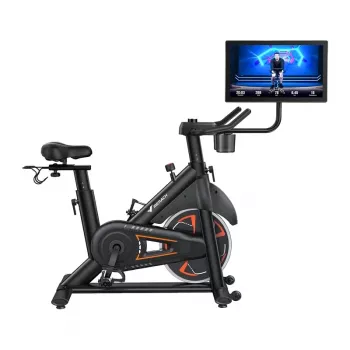 MERACH MR-S36B3 hometrainer - magnetische rechtopfiets met Bluetooth, LCD-display, riemaandrijving, 6 kg vliegwiel, max. gebruikersgewicht 120 kg