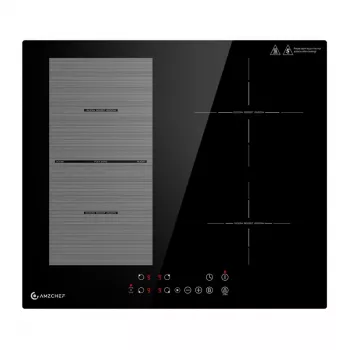 AMZCHEF CE-FS-I72S-FFDD07 4-zone inductiekookplaat 7200W zwart inbouw