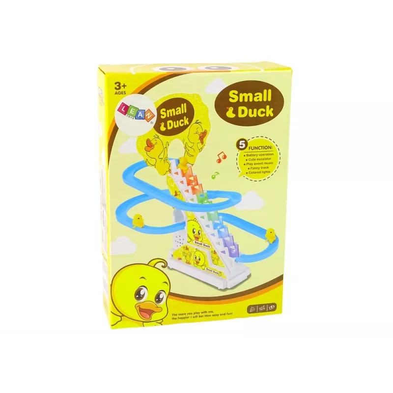 LEAN TOYS leerspel racebaan glijbaan eenden klimmen