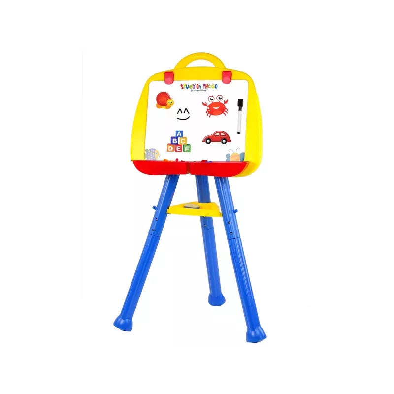 LEAN TOYS staand magnetisch whiteboard 1200x900mm dubbelzijdig 360° draaibaar