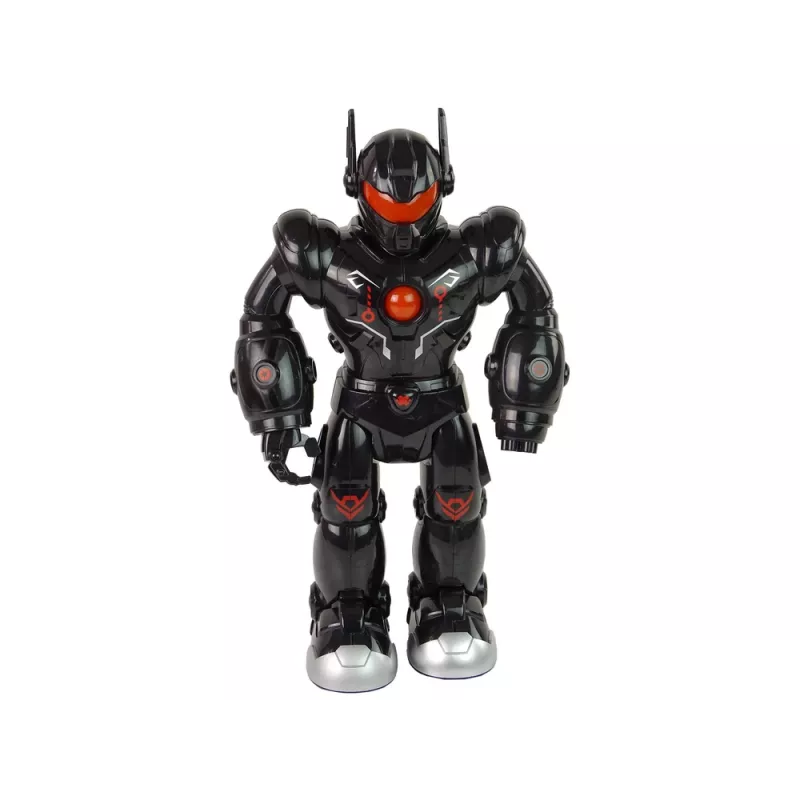LEAN TOYS Interactieve Robot met Loopfunctie, Geluid en Licht, Zwart