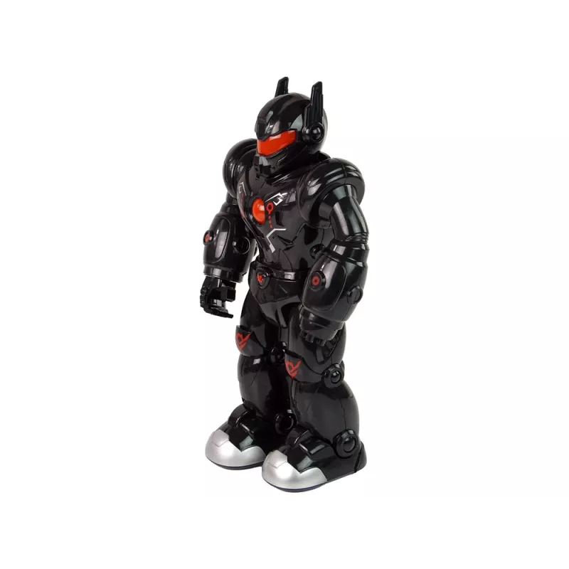LEAN TOYS Interactieve Robot met Loopfunctie, Geluid en Licht, Zwart