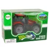 LEAN TOYS Kleine Tractor met Klapbare Motorkap, Rood, 13 cm