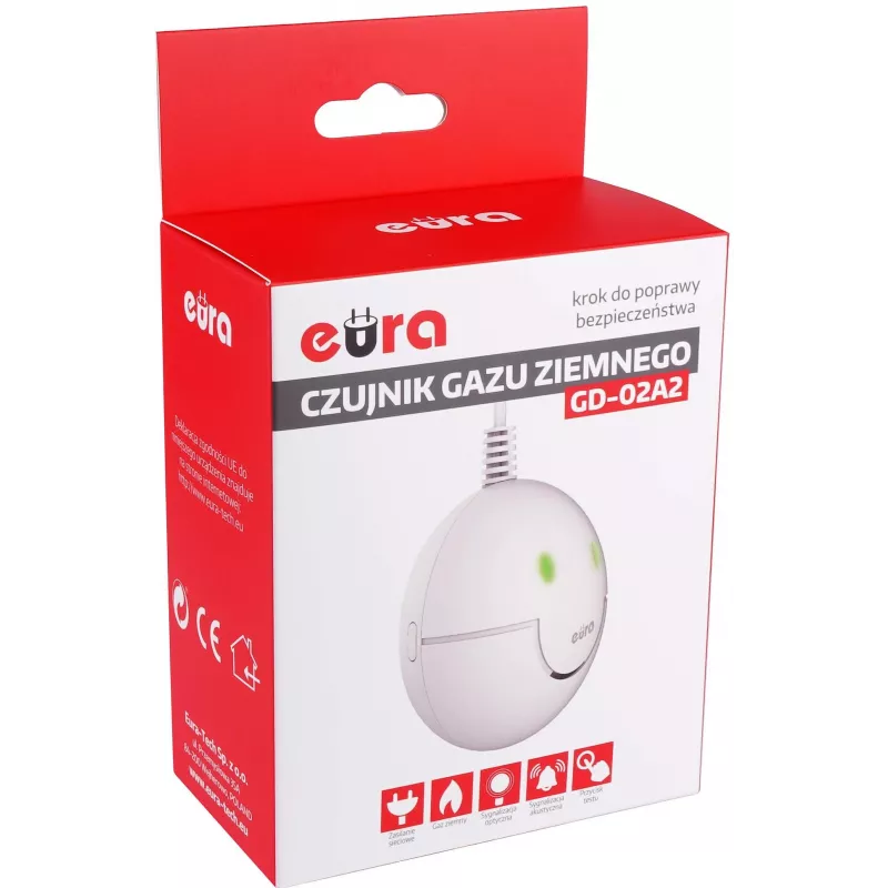 EURA GD-02A2 Gasdetector voor Aardgas en LPG
