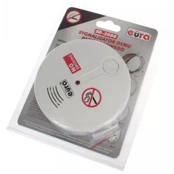 EURA SD-20B8 Foto-elektrische Rookmelder, Wit, 9V-batterij