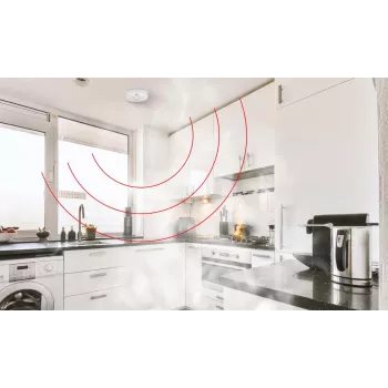 EL-HOME SD-87A2 Rookmelder - Foto-elektrische optische sensor, 9V-batterij, Wit