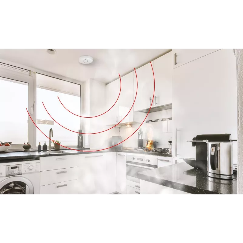 EL-HOME SD-87A2 Rookmelder - Foto-elektrische optische sensor, 9V-batterij, Wit