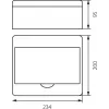Verdeelkast RN-8 Fala 7.2 Opbouw IP40 200x234x95mm Wit (N+PE) Elektro-Plast Opatówek