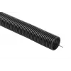 OLLO flexibele gegolfde PVC-buis UV 320N met trekdraad 50/43 mm, 25 m, zwart
