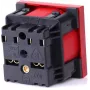 JAVEL enkelvoudige wandcontactdoos 1 module met stekkerbeveiliging, rood, 16A 250V AC, inbouw, type E/F