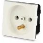 JAVEL wandcontactdoos met randaarde 1 module inbouw wit 16A 250V