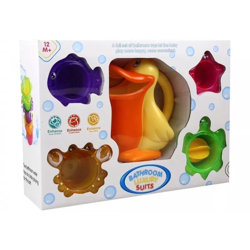 LEAN TOYS pelikaan met patronen om mee te baden