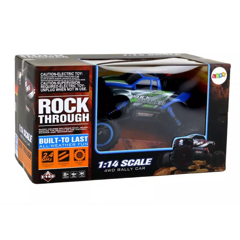 LEAN TOYS offroad afstandsbediening RC-auto 1:14 2.4G blauw