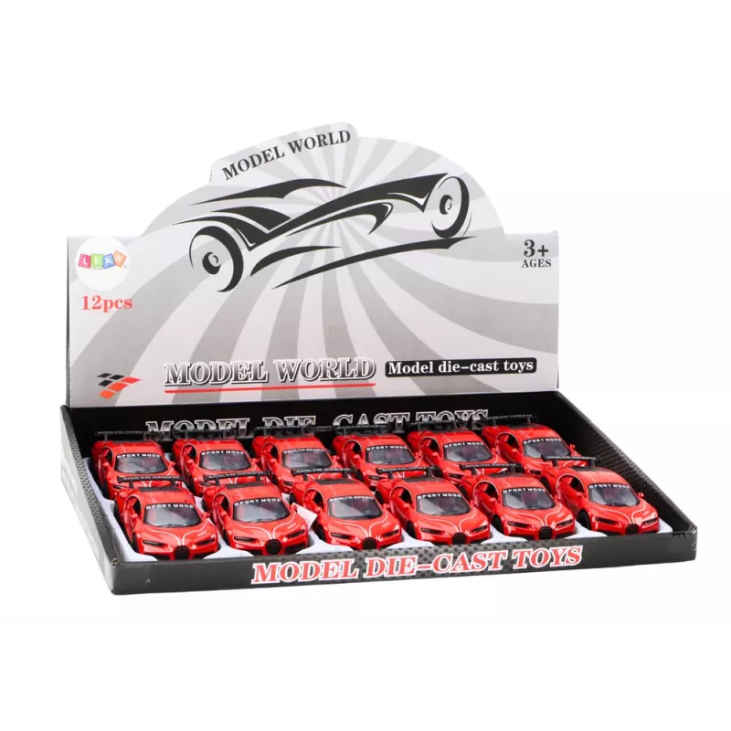 LEAN TOYS auto sportwagen 1:32 wrijvingsaandrijving rood