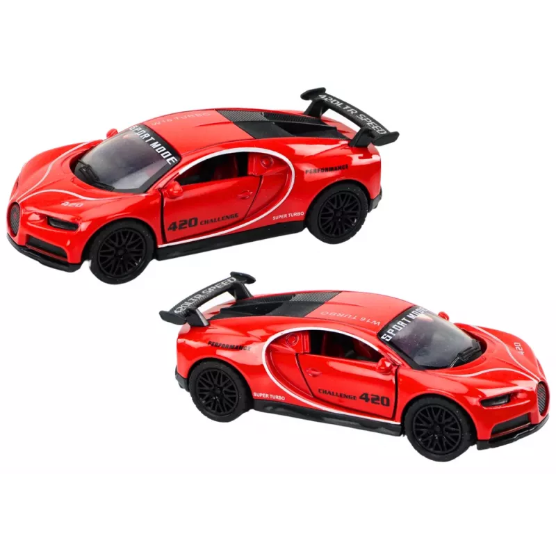 LEAN TOYS auto sportwagen 1:32 wrijvingsaandrijving rood