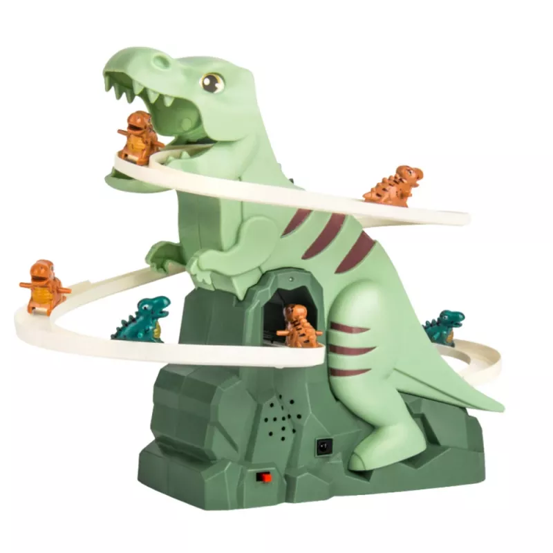 LEAN TOYS Track Slide dinosaurus klimmen licht geluiden