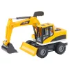 LEAN TOYS bouw graafmachine bulldozer met beweegbare zwenkbare bak, cabine, licht & geluid