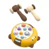 LEAN TOYS Whack-A-Mole behendigheidsspel met twee hamers, katje geel bruin