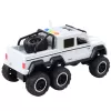 LEAN TOYS Offroad-auto friction drive lichten sounds parelmoerwit 6x6 1:16