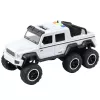 LEAN TOYS Offroad-auto friction drive lichten sounds parelmoerwit 6x6 1:16