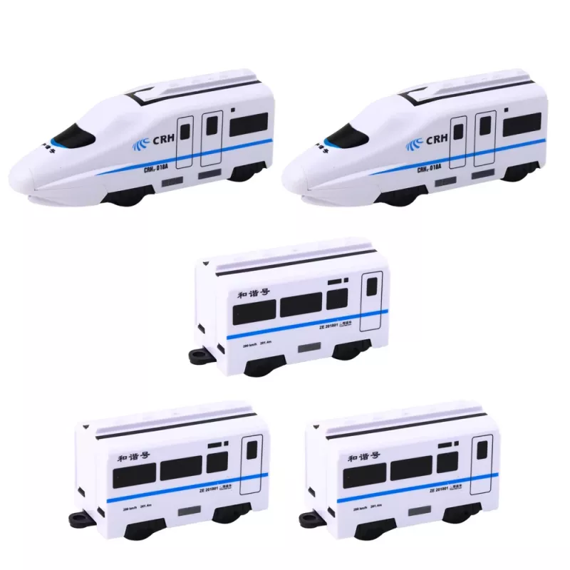 LEAN TOYS Interactieve speelgoedtrein met geluiden en licht, wit, 62 cm