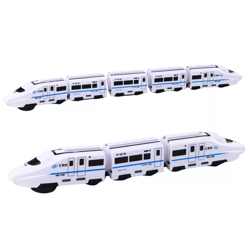 LEAN TOYS Interactieve speelgoedtrein met geluiden en licht, wit, 62 cm
