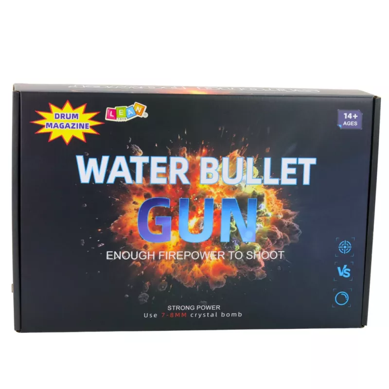 LEAN TOYS Stormgeweer voor waterballen hydrogel vizierbril zwart 86cm